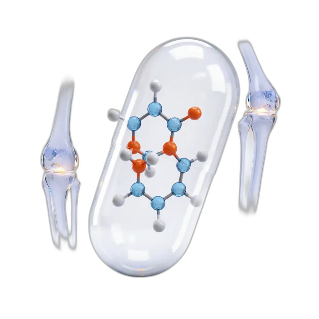 Glucosamine — φυσική ένωση που υποστηρίζει την άνεση και την ευεξία.